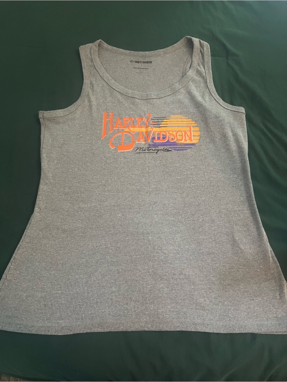Harley-Davidson Women's Gray Tank w/ Logo **NEW; vintage